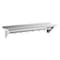 Amgood 12 in. x 60 in. Stainless Steel Wall Mounted Pot Rack with Shelf and 6 Double Sided Chrome Plated Hooks AMG WS-PS-1260 - alternate 1